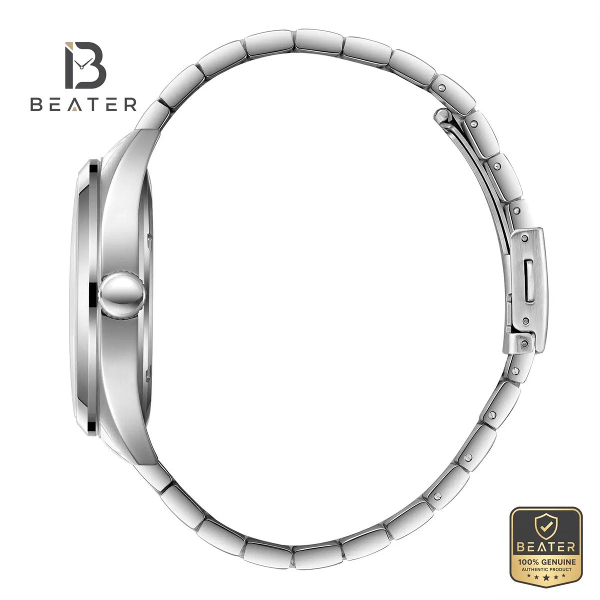 Slazenger SL.9.2477.1.01 Men's Silver Metal Bracelet Watch - View 3 - Beater