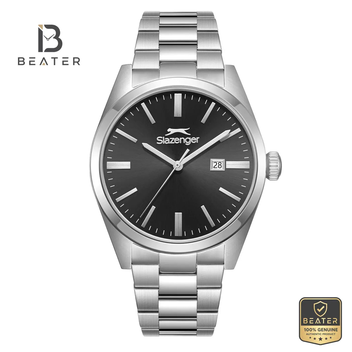 Slazenger SL.9.2477.1.01 Men's Silver Metal Bracelet Watch - Beater Main image
