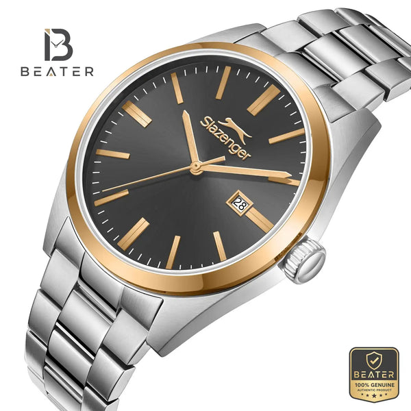 Slazenger SL.9.2477.1.04 Men's Silver Metal Watch - View 2 - Beater