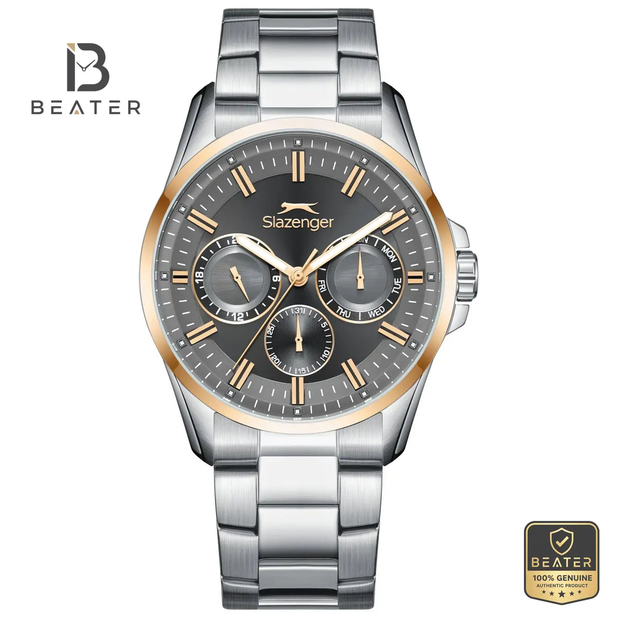 Slazenger SL.9.2478.2.04 Men's Metal Strap Watch - Beater