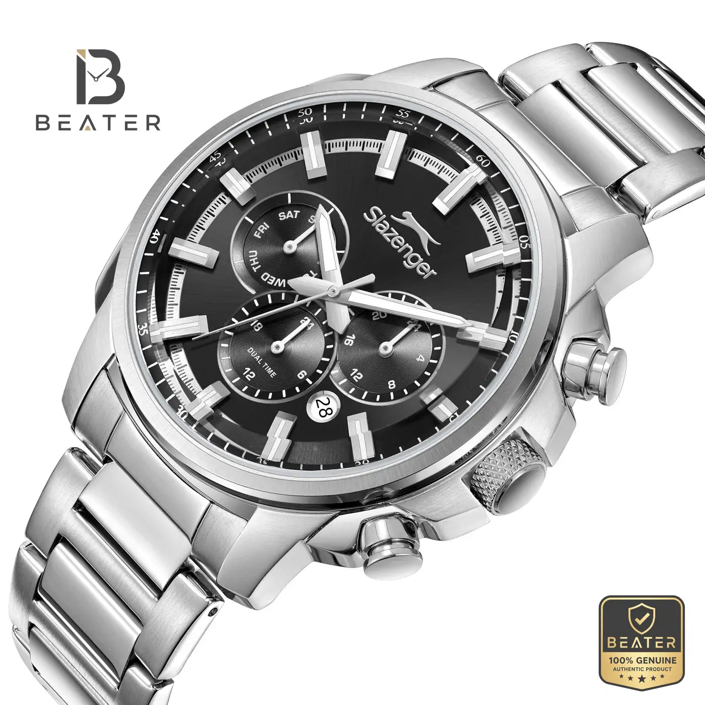Slazenger SL.9.2479.2.01 Men's Multifunction Metal Band Watch Secondary image