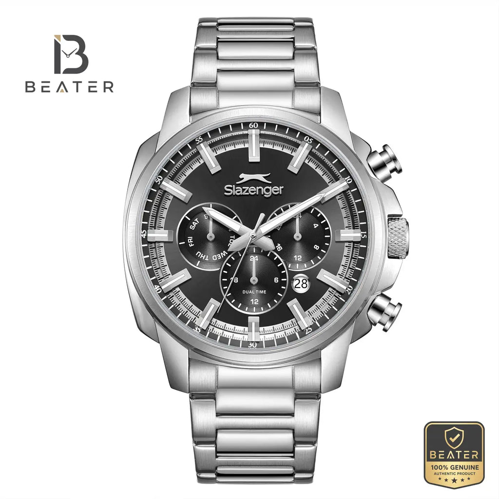 Slazenger SL.9.2479.2.01 Men's Multifunction Metal Band Watch - Beater