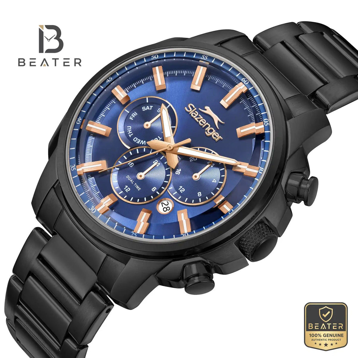 Slazenger SL.9.2479.2.04 Men's Metal Strap Watch - View 2 - Beater