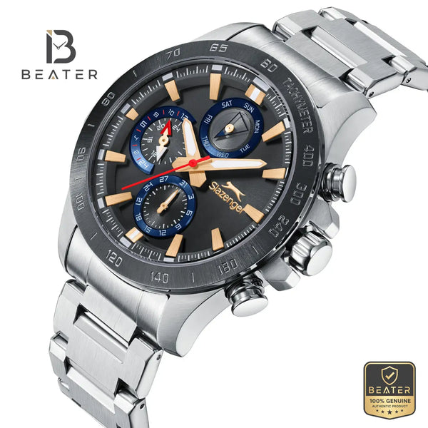Slazenger SL.9.2482.2.02 Men's Silver Metal Strap Watch - View 2 - Beater