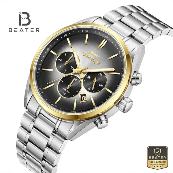 Slazenger SL.9.2493.2.05 Men's Silver Metal Strap Watch - View 2 - Beater