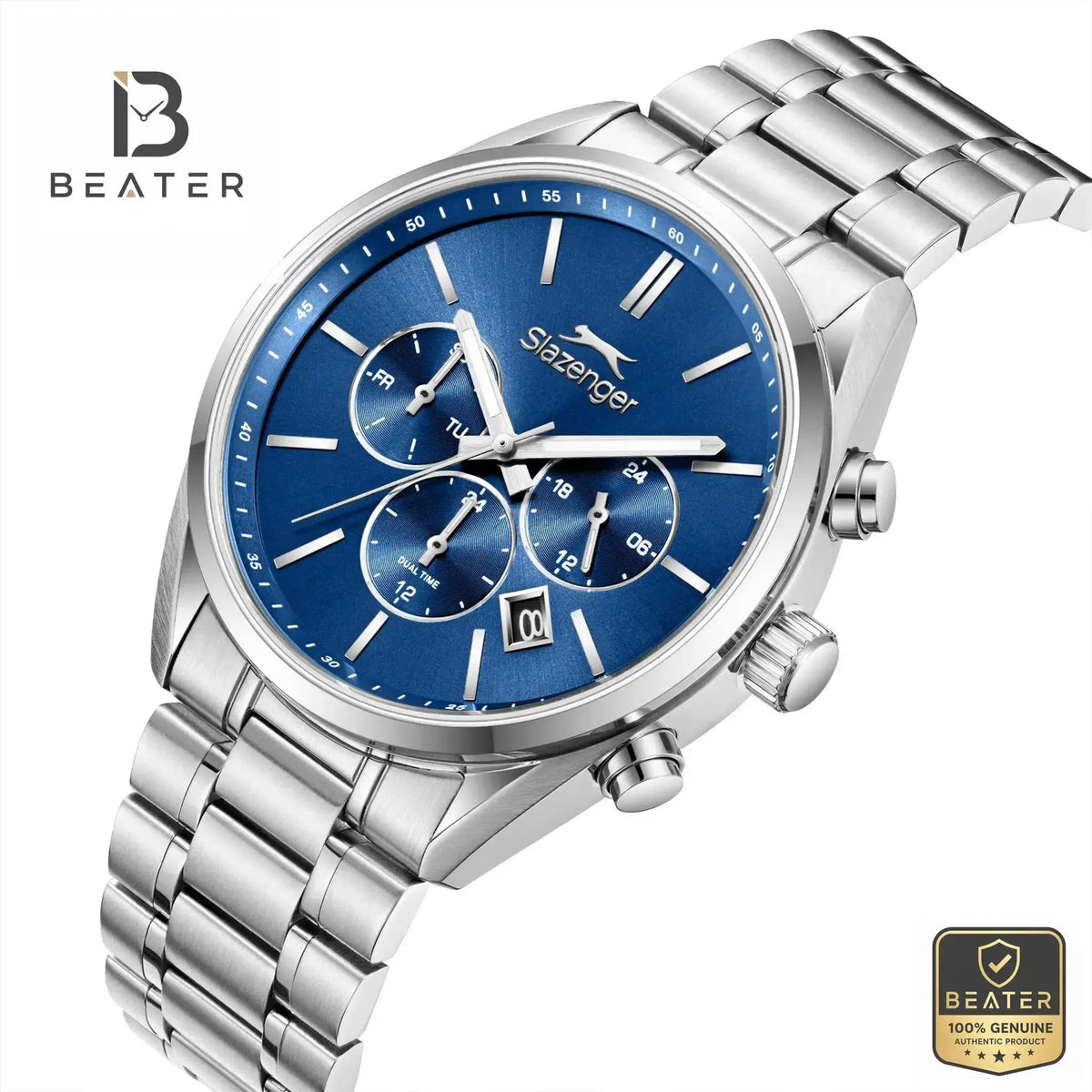 Slazenger SL.9.2493.2.06 Silver Case & Bezel Profile - Beater