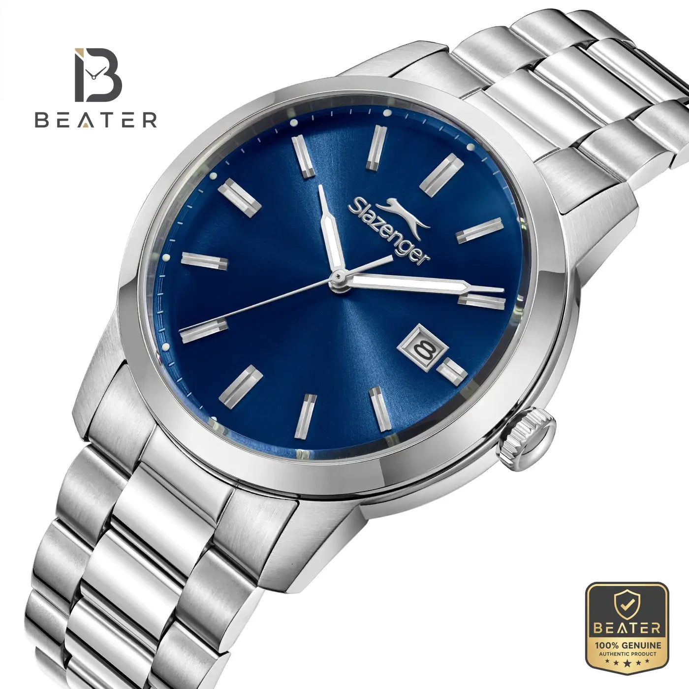 Slazenger SL.9.2495.1.02 Men's Silver Metal Band Watch Secondary image