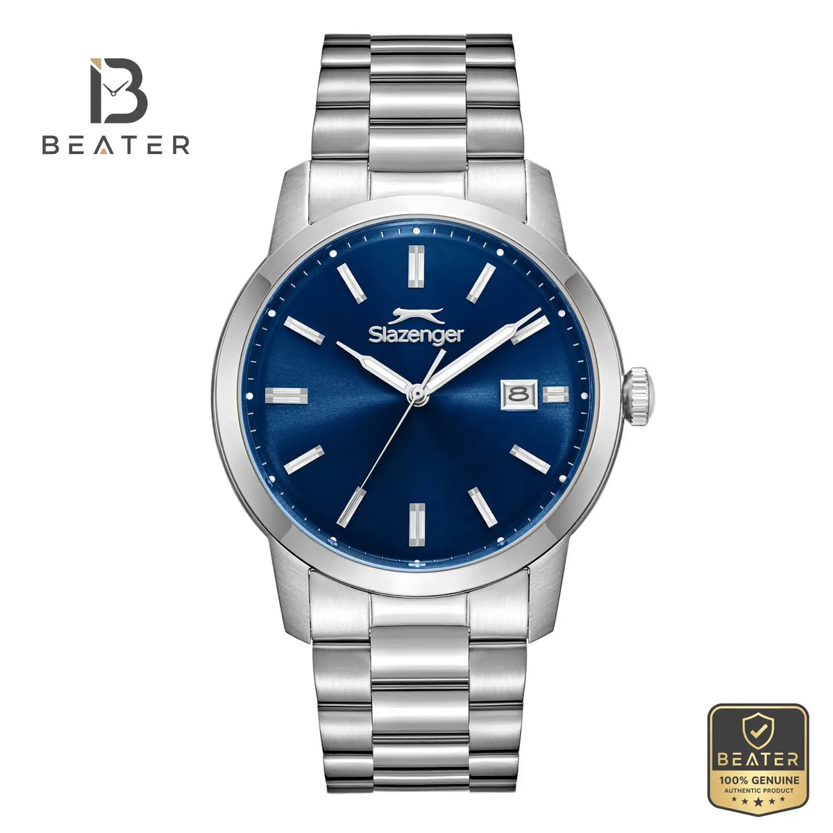 Slazenger SL.9.2495.1.02 Men's Silver Metal Band Watch - Beater Main image