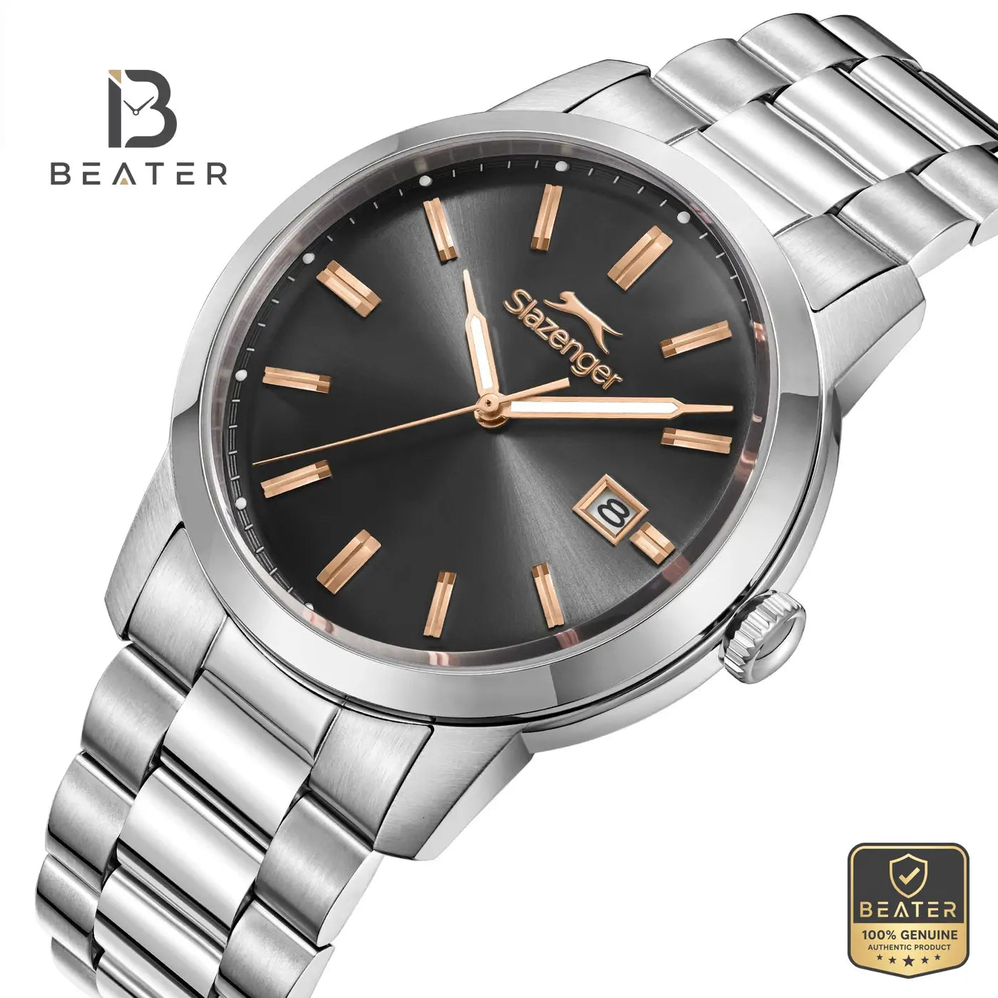 Slazenger SL.9.2495.1.03 Men's Silver Metal Bracelet Watch Secondary image