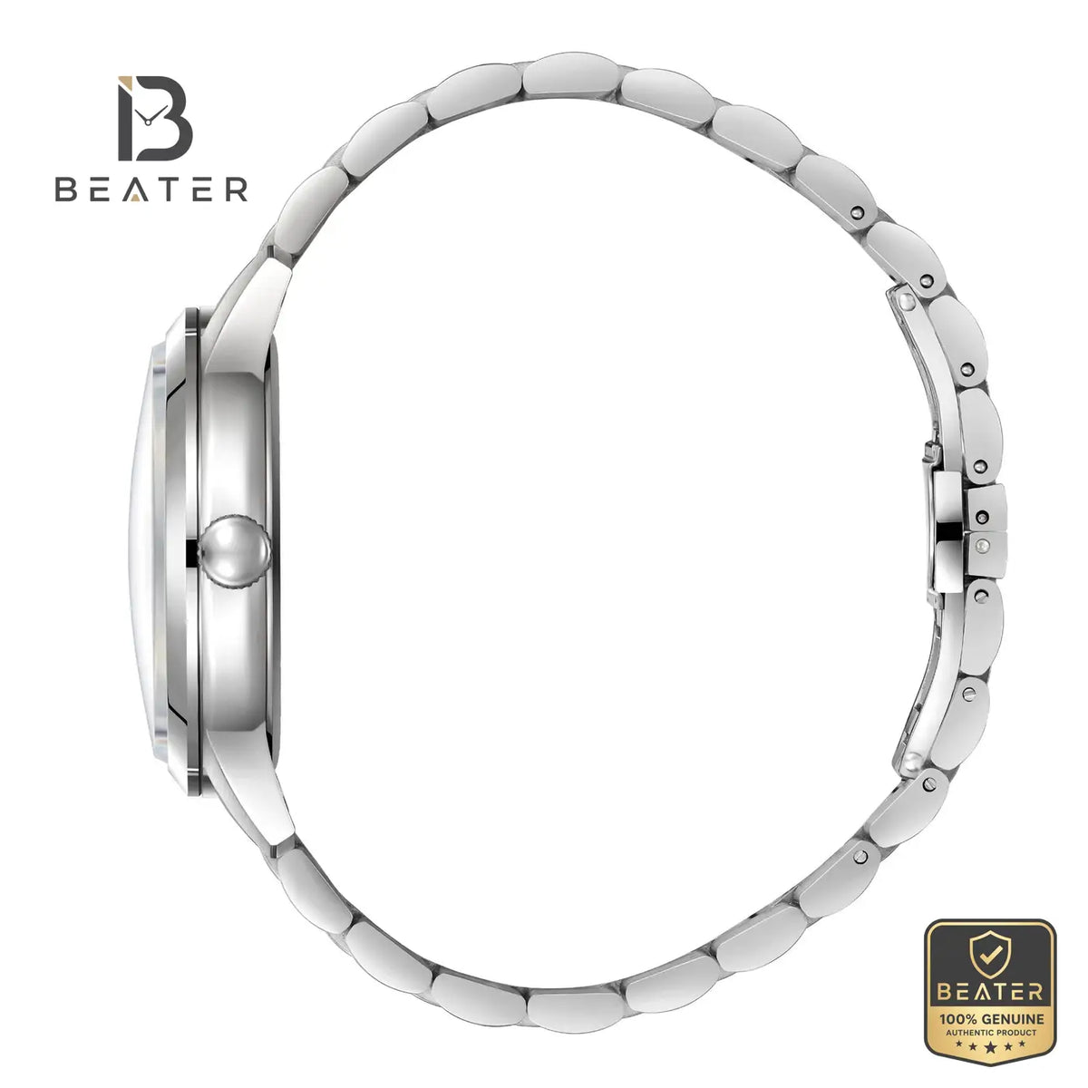 Slazenger SL.9.2495.1.03 Men's Silver Metal Bracelet Watch - View 3 - Beater