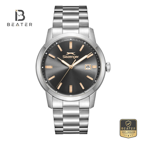 Slazenger SL.9.2495.1.03 Men's Silver Metal Bracelet Watch - Beater