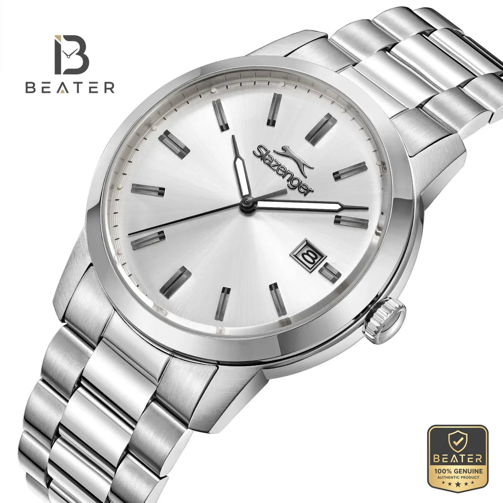 Slazenger SL.9.2495.1.04 Men's Silver Metal Watch - View 2 - Beater
