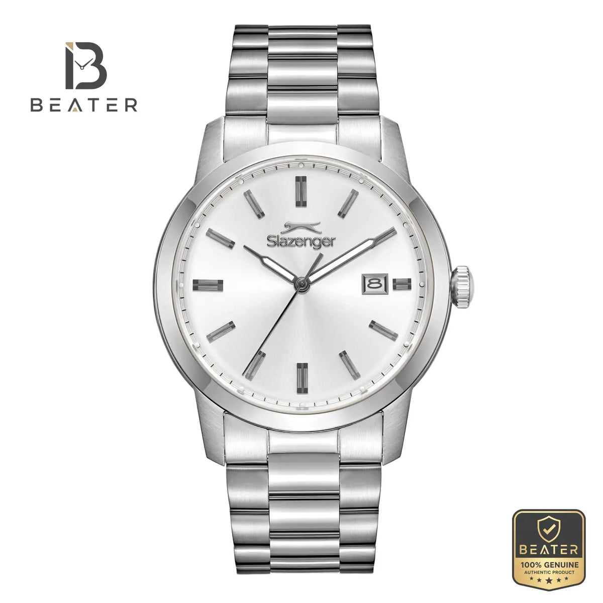 Slazenger SL.9.2495.1.04 Men's Silver Metal Watch - Beater Main image