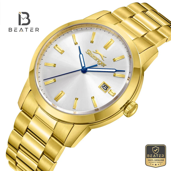 Slazenger SL.9.2495.1.05 Men's Gold Metal Strap Watch - View 2 - Beater