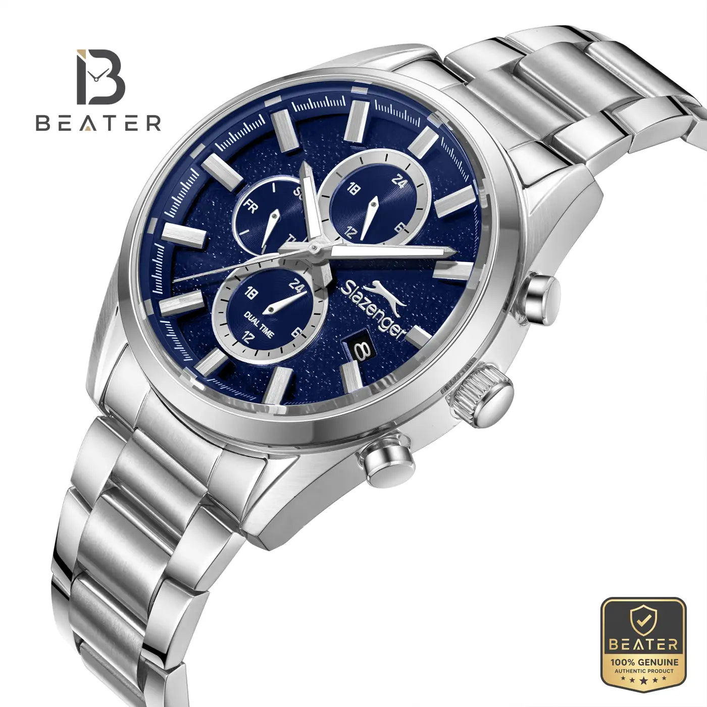 Slazenger SL.9.2515.2.02 Men's Dark Blue Metal Strap Watch Secondary image