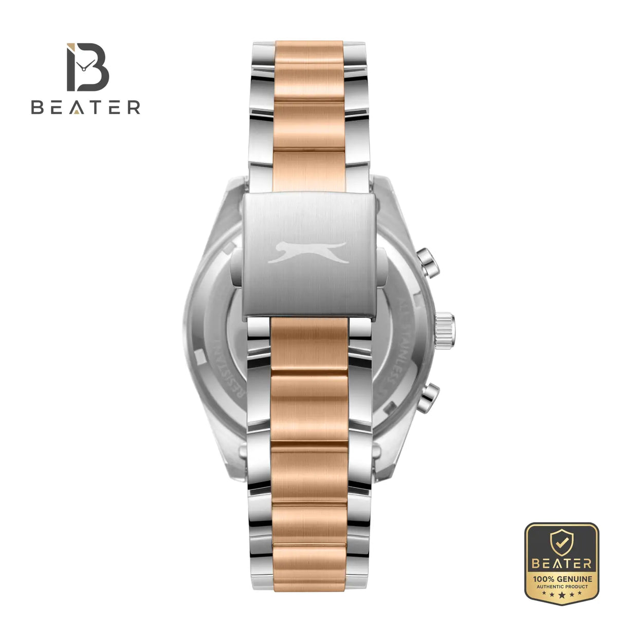 Slazenger SL.9.2515.2.04 Men's Gun Metal Bracelet Watch - View 4 - Beater