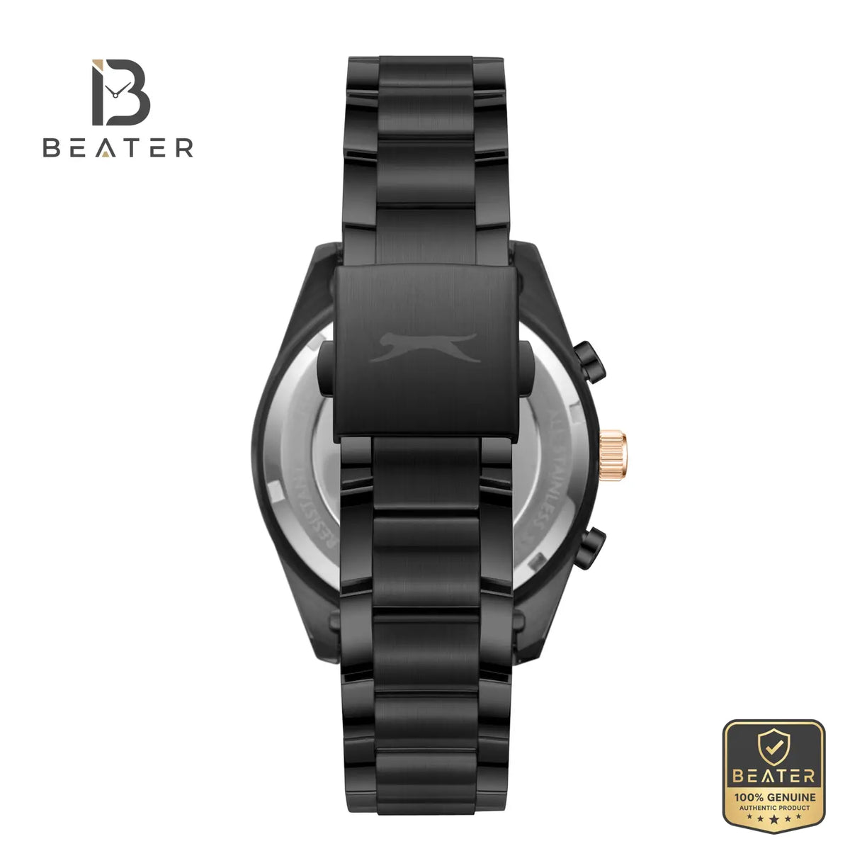 Slazenger SL.9.2515.2.06 Men's Dark Blue Metal Strap Watch - View 4 - Beater