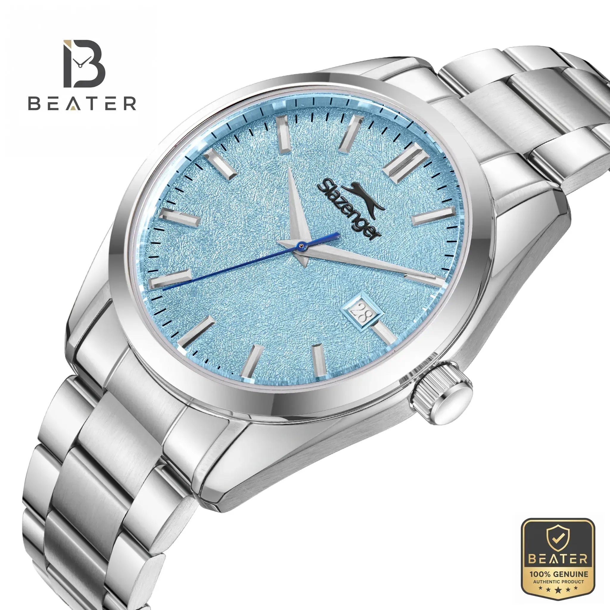Slazenger SL.9.2520.1.06 Men's Blue Stainless Steel Bracelet Watch Secondary image