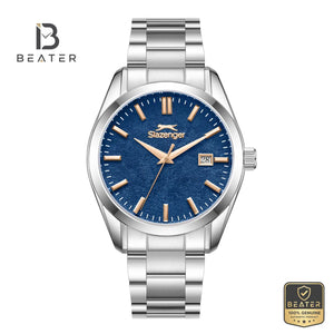 Slazenger SL.9.2520.1.07 Men's Dark Blue Stainless Steel Bracelet Watch - Beater