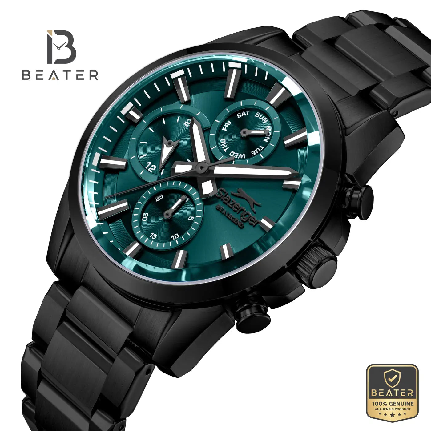 Slazenger SL.9.2522.2.03 Men's Dark Blue Metal Strap Watch Secondary image