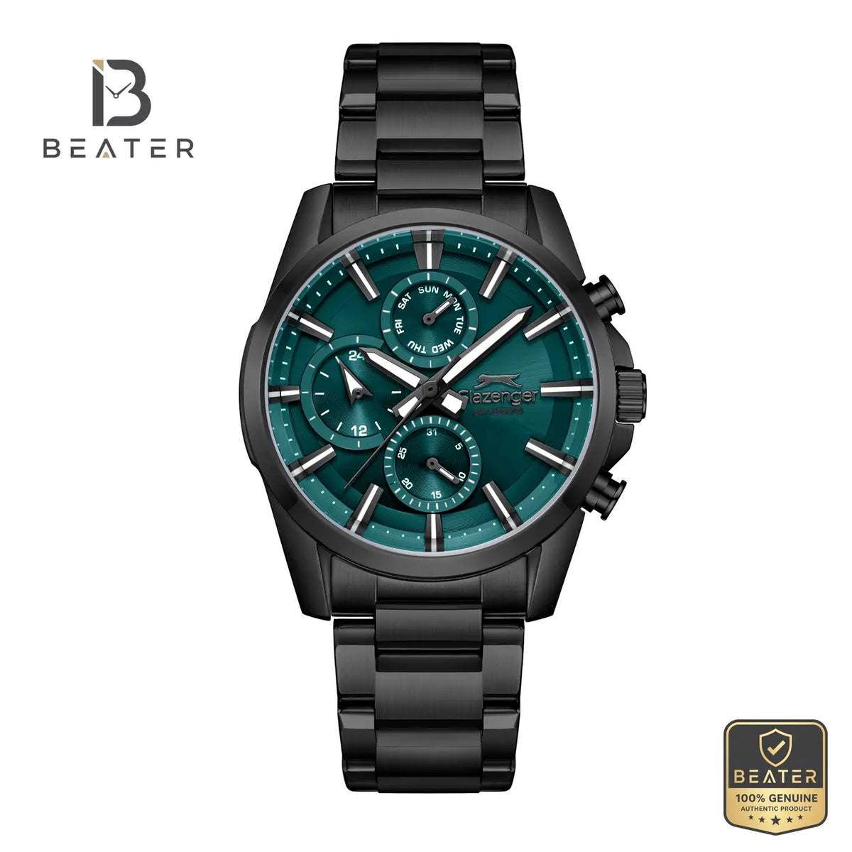 Slazenger SL.9.2522.2.03 Men's Dark Blue Metal Strap Watch - Beater