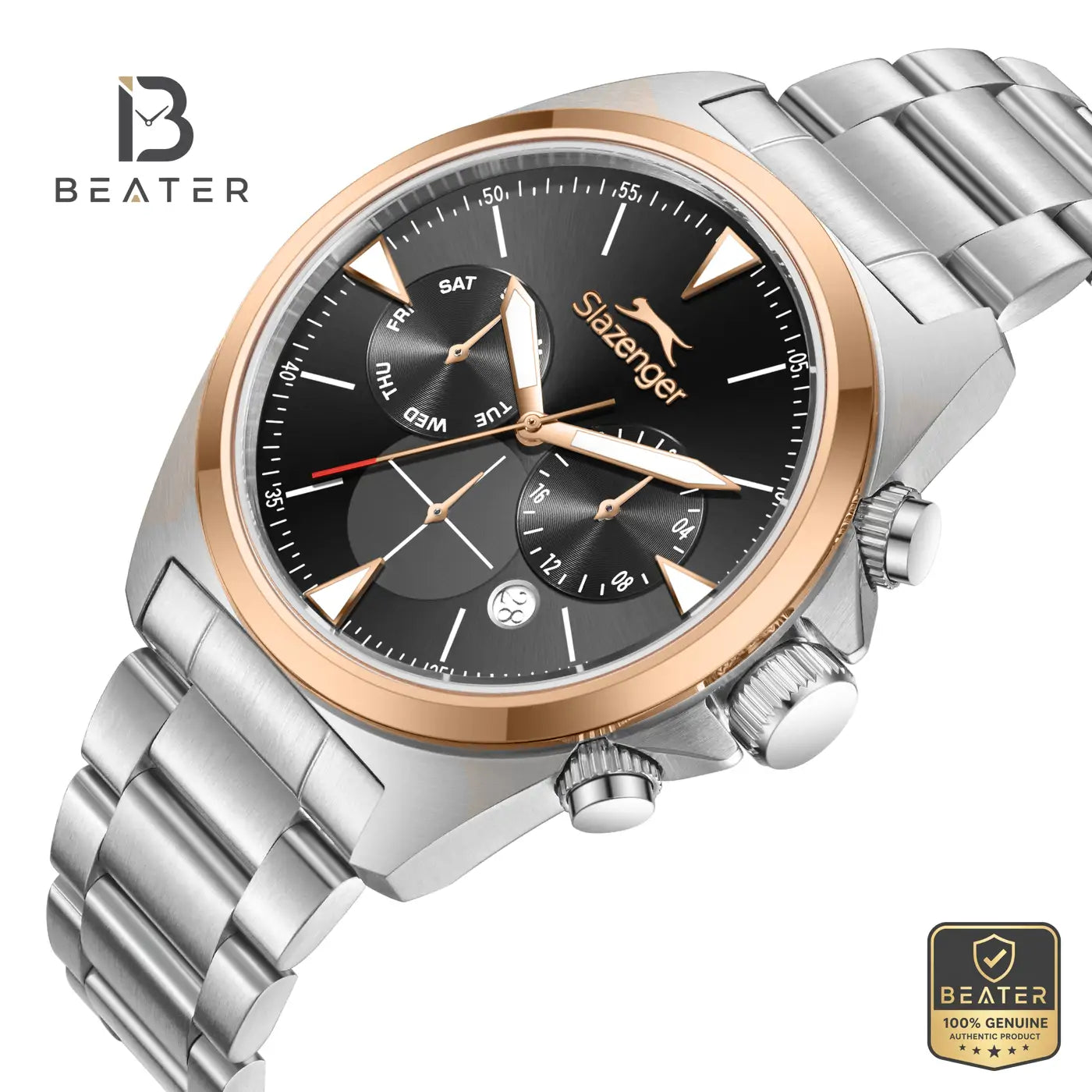 Slazenger SL.9.2527.2.05 Men's Grey Stainless Steel Bracelet Watch Secondary image