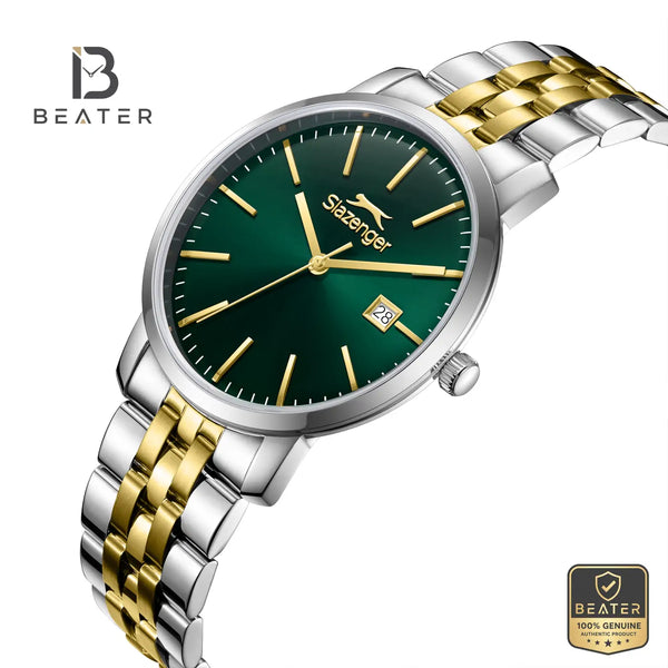 Slazenger SL.9.2529.1.06 Men's Dark Green Metal Bracelet Watch - View 3 - Beater
