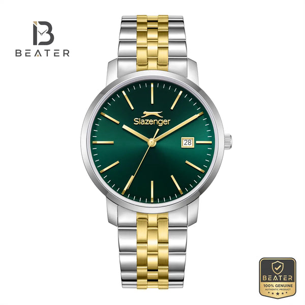 Slazenger SL.9.2529.1.06 Men's Dark Green Metal Bracelet Watch - Beater