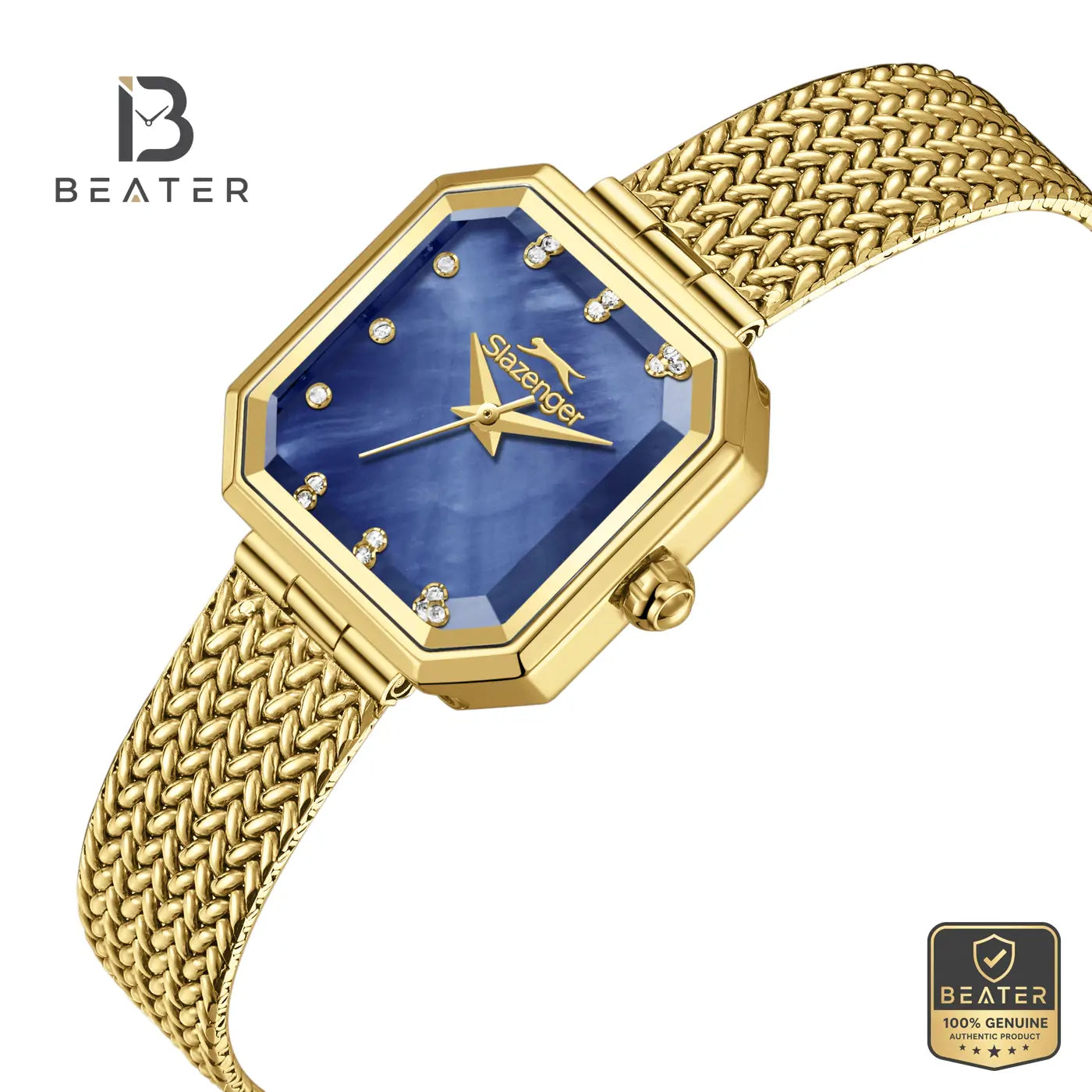 Slazenger SL.9.2534.3.06 Women's Dark Blue Mesh Strap Watch Secondary image
