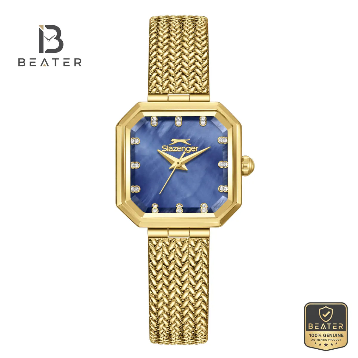 Slazenger SL.9.2534.3.06 Women's Dark Blue Mesh Strap Watch - Beater Main image