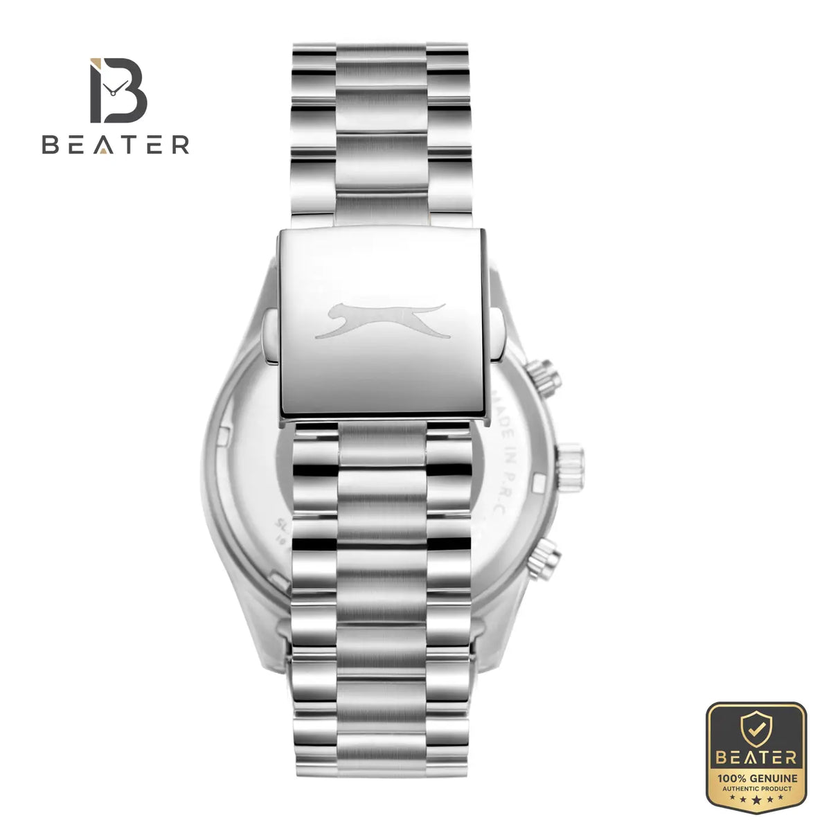 Slazenger SL.9.2538.2.04 Men's Blue Metal Strap Watch - View 4 - Beater