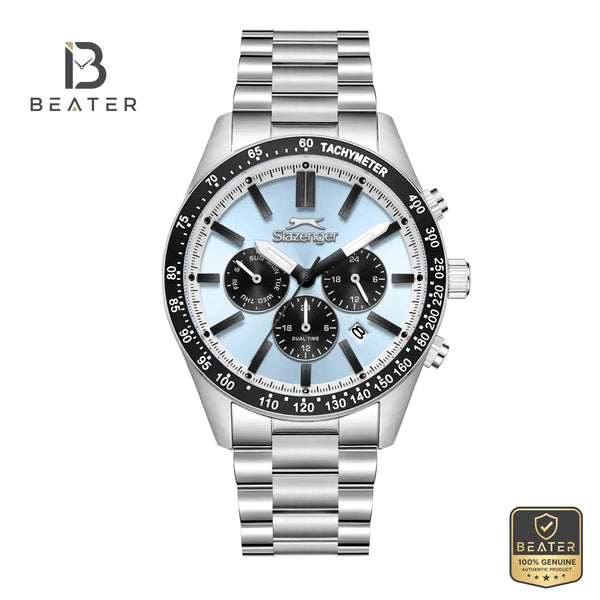 Slazenger SL.9.2538.2.04 Men's Blue Metal Strap Watch - Beater