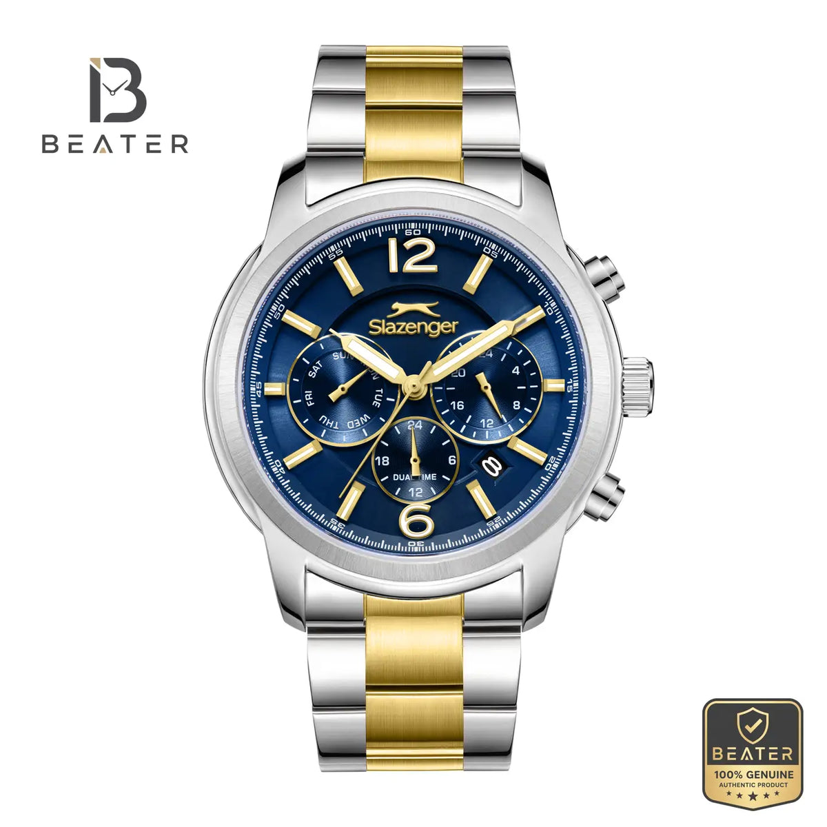 Slazenger SL.9.2541.2.03 Men's Dark Blue Metal Bracelet Watch - Beater Main image