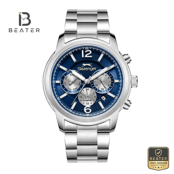 Slazenger SL.9.2541.2.04 Men's Dark Blue Metal Strap Watch - Beater