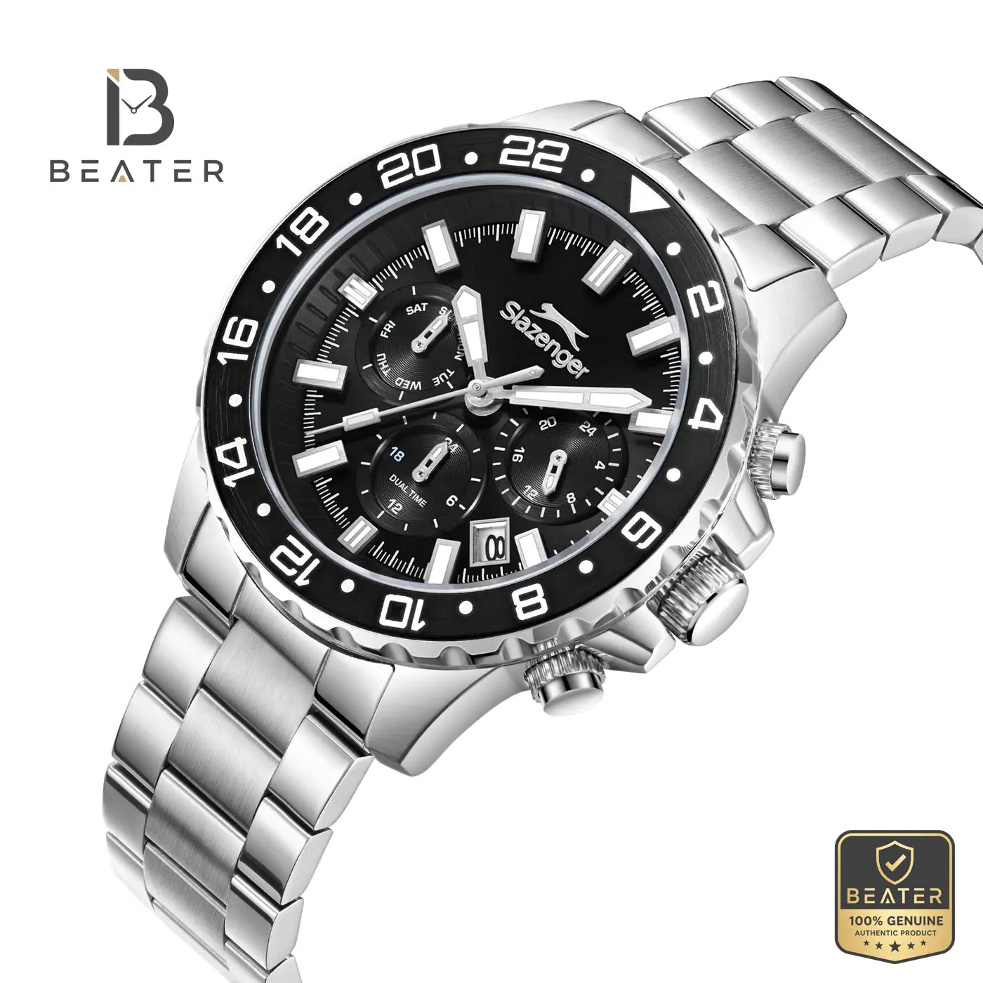 Slazenger SL.9.2552.2.01 Men's Black Stainless Steel Bracelet Watch Secondary image