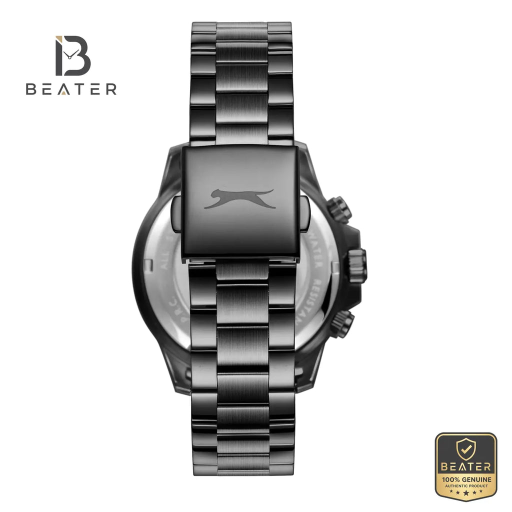 Slazenger SL.9.2552.2.660 Men's Black Metal Watch - View 4 - Beater