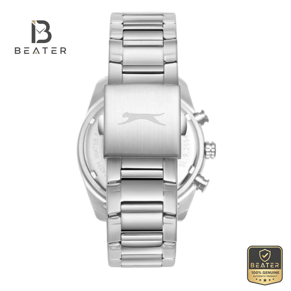 Slazenger SL.9.2554.2.02 Men's Dark Blue Metal Band Watch - View 4 - Beater
