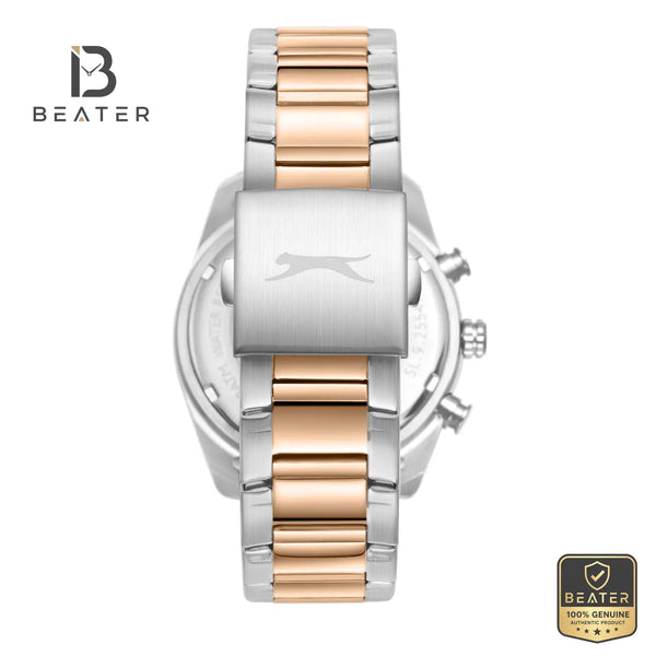 Slazenger SL.9.2554.2.03 Men's Brown Metal Bracelet Watch - View 4 - Beater