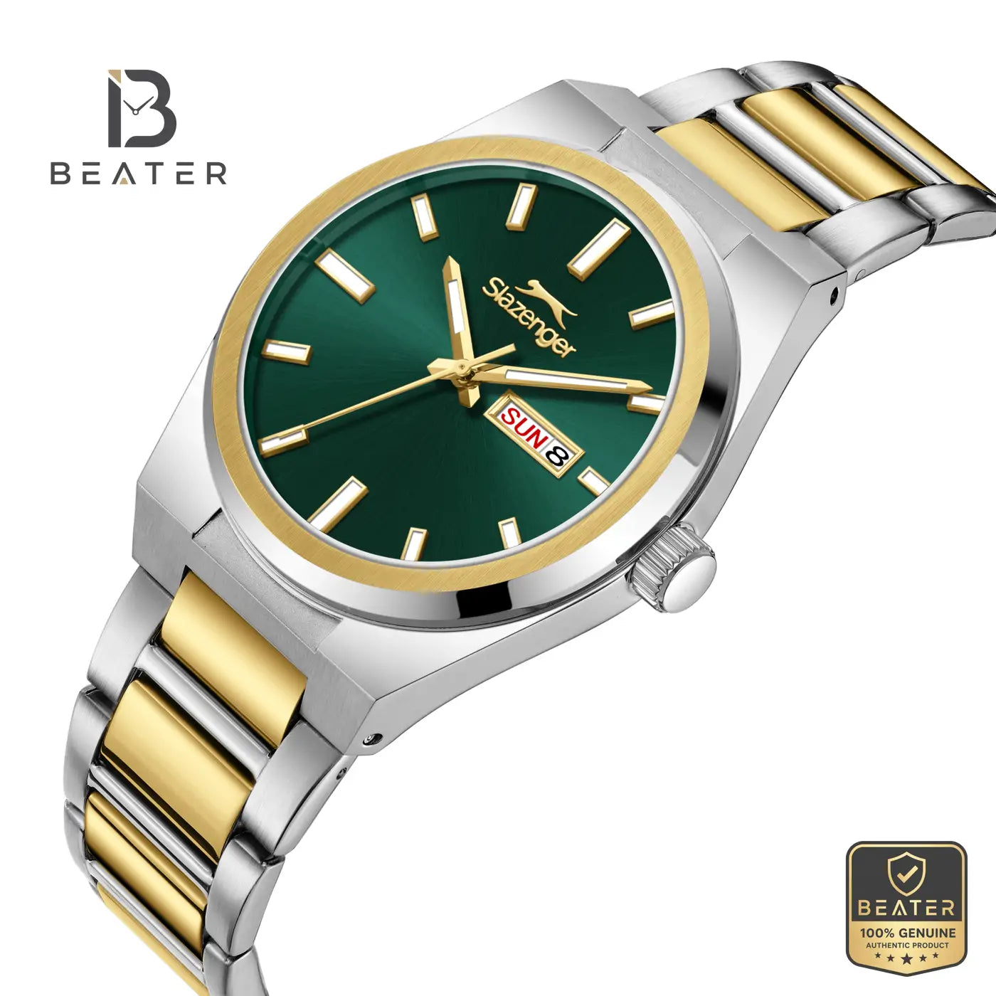 Slazenger SL.9.2555.2.02 Men's Dark Green Metal Bracelet Watch Secondary image