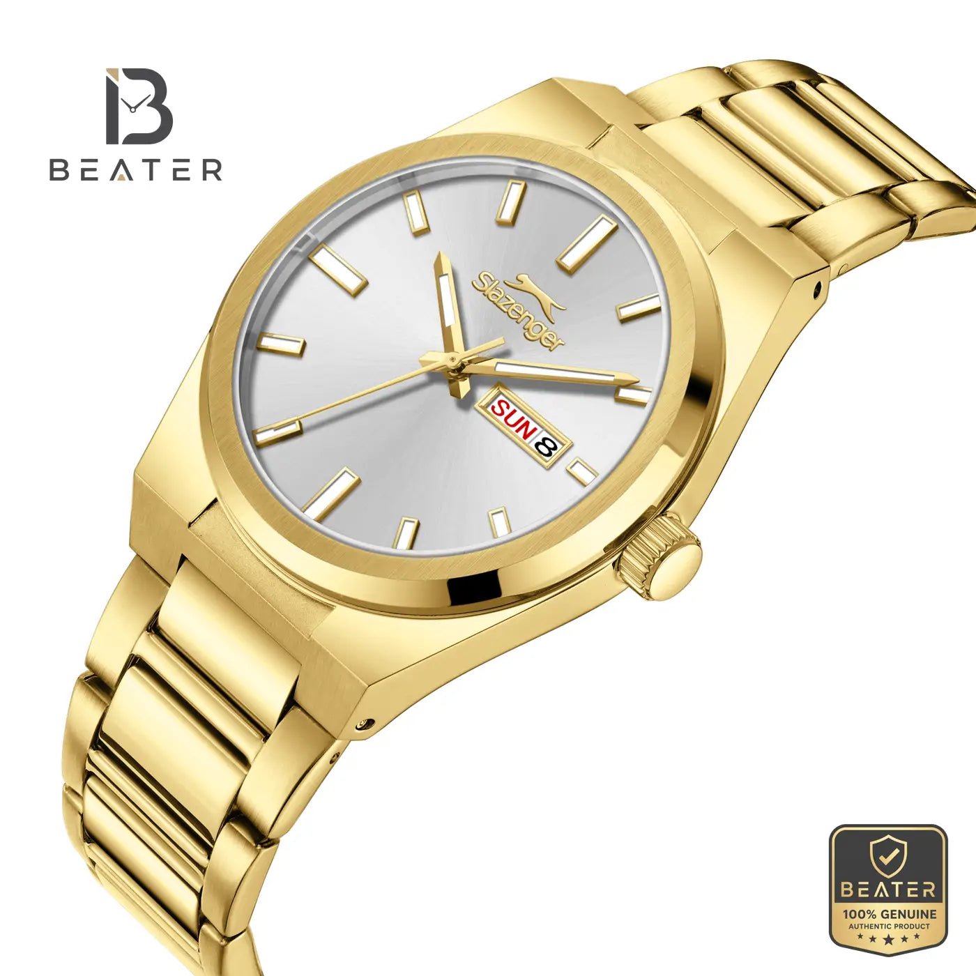 Slazenger SL.9.2555.2.05 Men's Silver Metal Strap Watch Secondary image