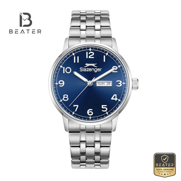 Slazenger SL.9.2560.2.07 Men's Dark Blue Metal Strap Watch - Beater