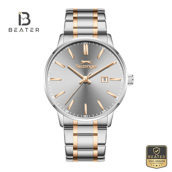 Slazenger SL.9.2561.2.03 Men's Gun Dial Metal Strap Watch - Beater