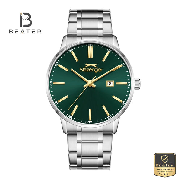 Slazenger SL.9.2561.2.04 Men's Dark Green Metal Strap Watch - Beater
