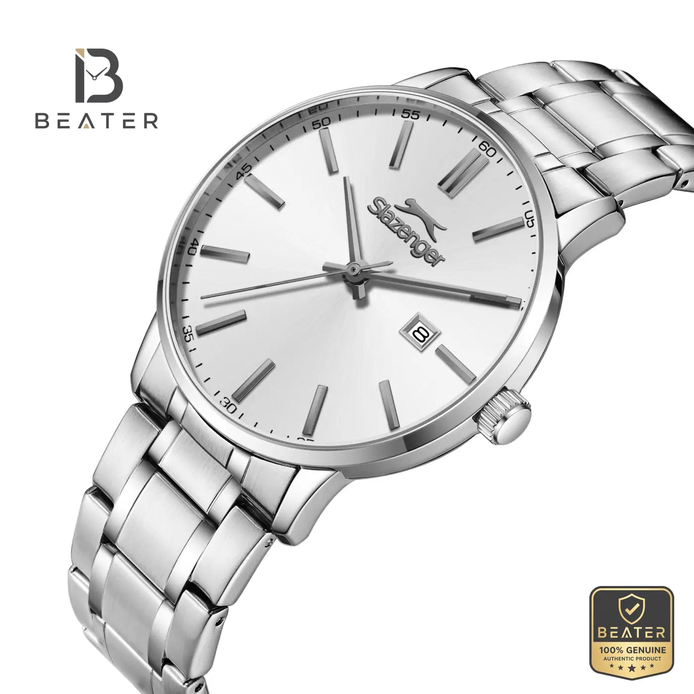 Slazenger SL.9.2561.2.06 Men's Silver Dial Metal Bracelet Watch Secondary image