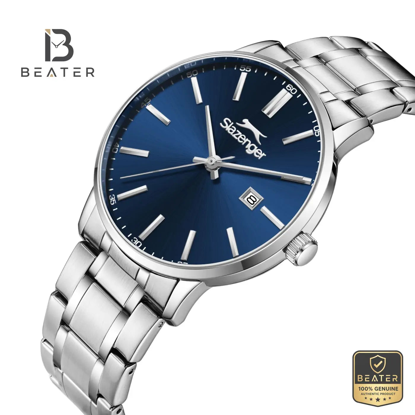 Slazenger SL.9.2561.2.07 Men's Dark Blue Metal Bracelet Watch Secondary image