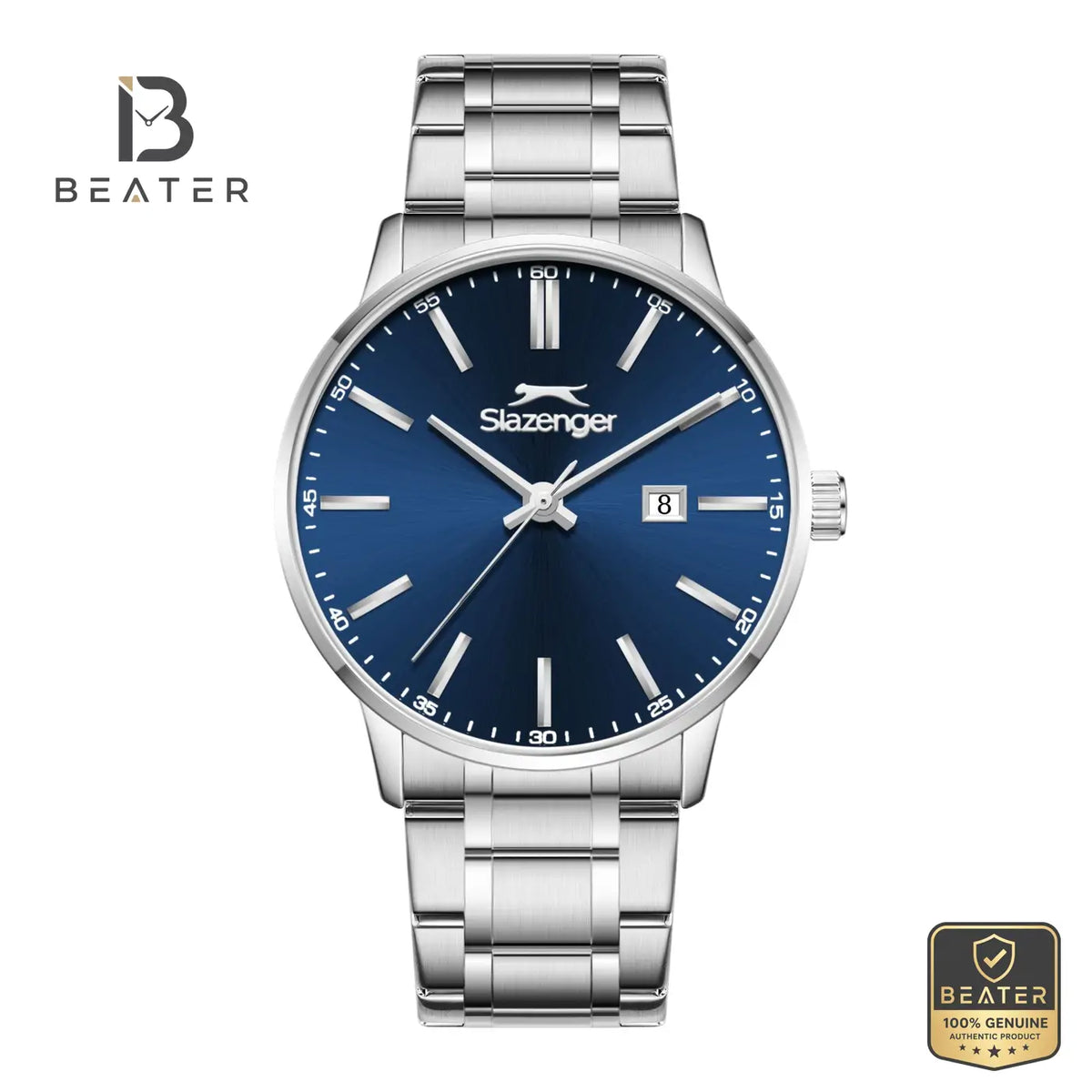 Slazenger SL.9.2561.2.07 Men's Dark Blue Metal Bracelet Watch - Beater Main image