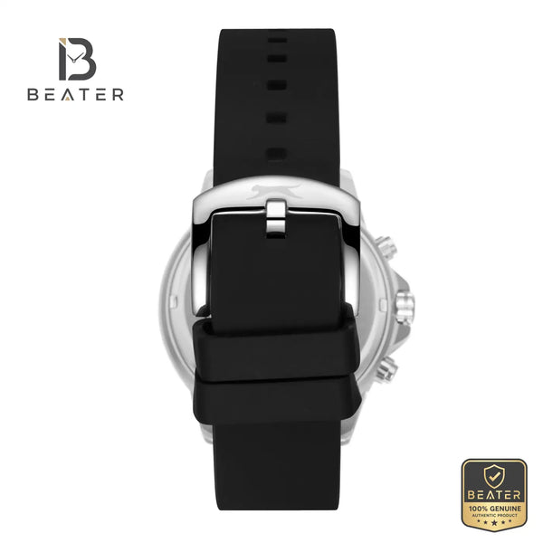Slazenger SL.9.2572.2.351 Men's Black Silicon Strap Watch - View 4 - Beater