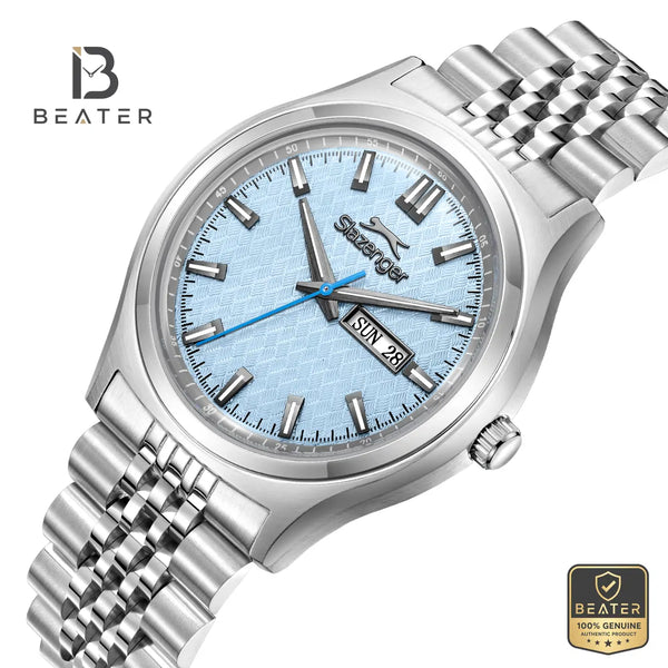 Slazenger SL.9.2573.1.300 Men's Blue Stainless Steel Bracelet Watch - View 4 - Beater