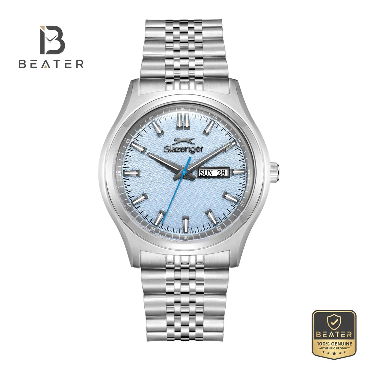 Slazenger SL.9.2573.1.300 Men's Blue Stainless Steel Bracelet Watch - Beater