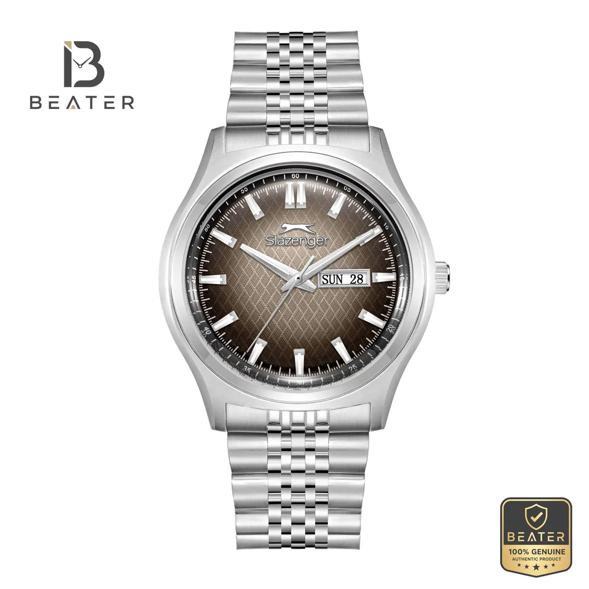 Slazenger SL.9.2573.1.340 Men's Brown Metal Bracelet Watch - Beater Main image